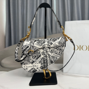 Dior Super Fake 11 Handbags Saddle Bag Woman’s Lock Gold 25x20x6cm