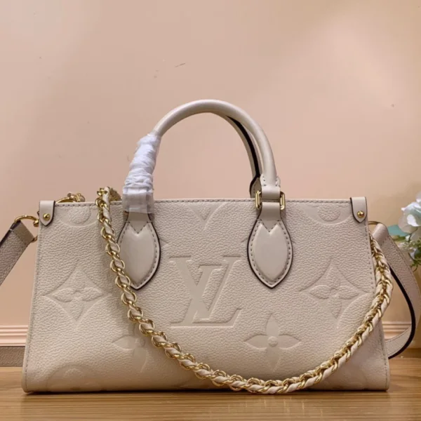 Louis Vuitton LV On The Go Mini Replica 11 White Milk Handbags 25x13x10cm