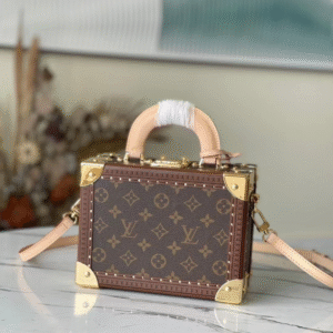 Louis Vuitton LV Valisette Tresor Monogram Super Fake Handbags 22.5×14.5×11.5cm