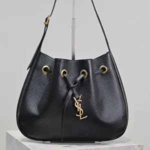 Replica Saint Laurent Paris VII Grained Deer Leather Small Hobo Bag