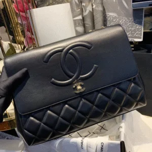 Chanel Shopping Super Fake Handbags Woman’s Black Leather 33x23x11cm