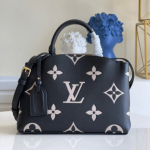 Louis Vuitton LV Petit Palais Da Bicolor Monogram Empreinte Fake Handbags 29x18cm