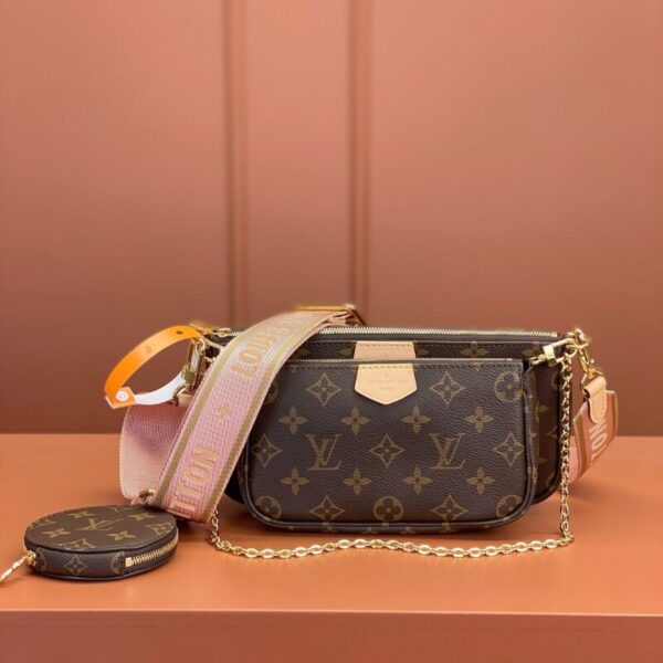 Louis Vuitton LV Multi Pochette Handle Monogram Handbags 24x16x6cm