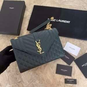 Replica Saint Laurent YSL Cassandra Quilted Envelope shoulder bag