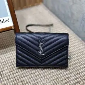 Replica Saint Laurent YSL Cassandre Matelassé Envelope Chain Shoulder Bag
