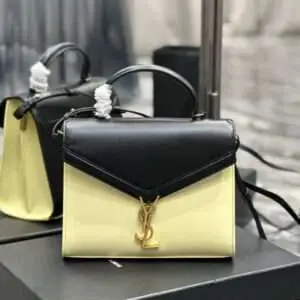 Replica Saint Laurent YSL Cassandra Leather Medium Top Handle Bag