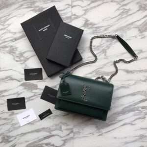 Replica Saint Laurent YSL Calfskin Monogram Sunset Shoulder Bag