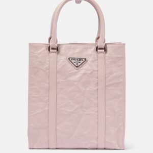 Leather tote bag