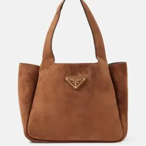 Medium suede shoulder bag
