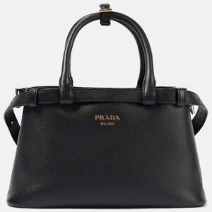 Prada Buckle Small leather tote bag