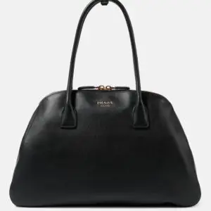 Large leather tote bag
