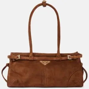 Medium suede tote bag