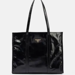 Large leather tote bag