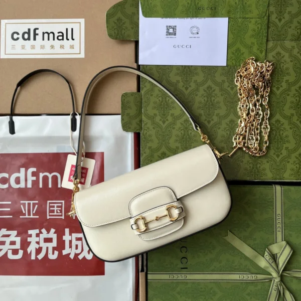 Gucci Horsebit 1955 crystals small shoulder bag