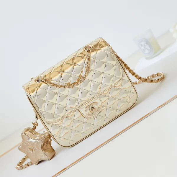 Chanel 24C gold mirror star Bag