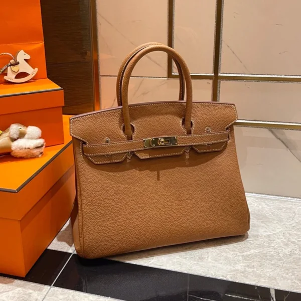 HN 30CM GOLD TOGO LEATHER GOLD HARDWARE
