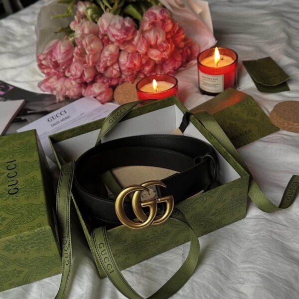 Gucci Black Belt - SIZE 85