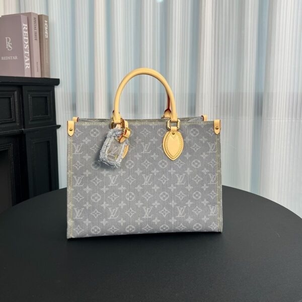 Louis Vuitton OnTheGo MM Monogram Denim canvas