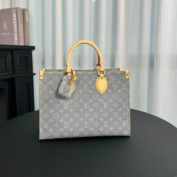 Louis Vuitton OnTheGo MM Monogram Denim canvas