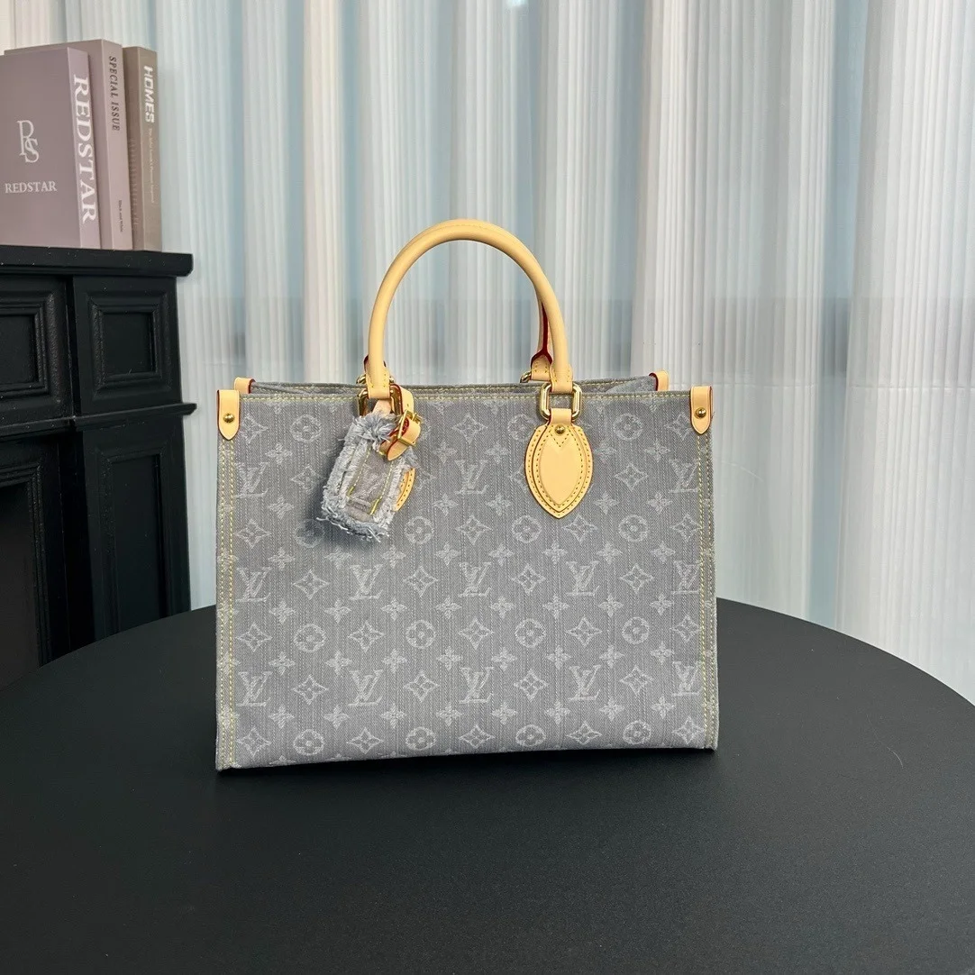Louis Vuitton OnTheGo MM Monogram Denim canvas