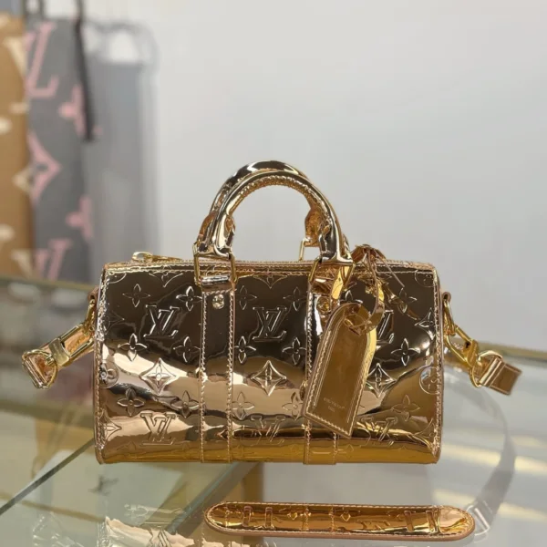 Louis Vuitton Limited Edition Gold Monogram Miroir Speedy 30 bag