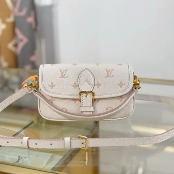 Louis Vuitton Nano Diane bag in cream Monogram Empreinte