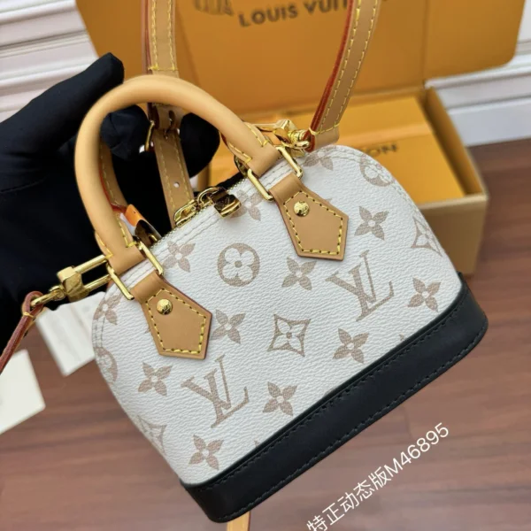 Louis Vuitton Nano Alma handbag in Monogram Dune canvas
