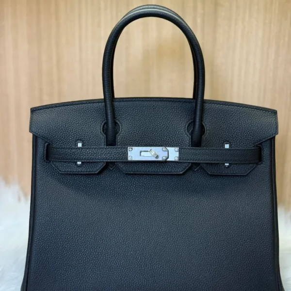 HN 25 BLACK TOGO LEATHER WITH PALLADIUM HARDWARE