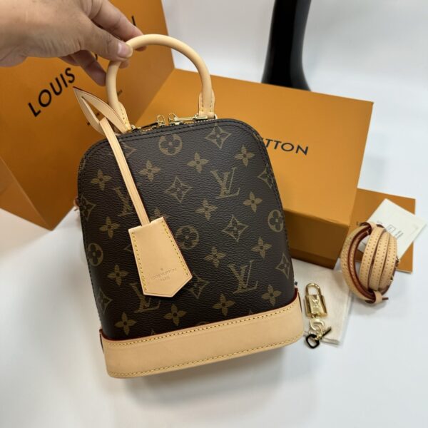 Louis Vuitton Alma backpack in the signature brown monogram canvas