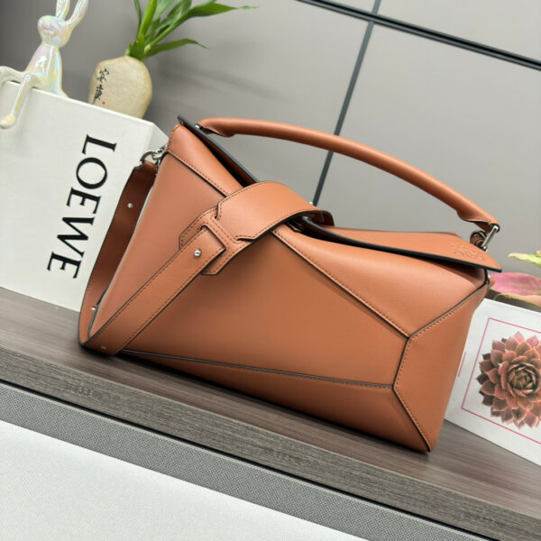 LOEWE Puzzle Edge bag in tan calfskin