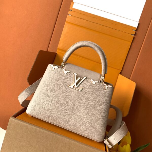 Louis Vuitton Capucines handbag in a beige
