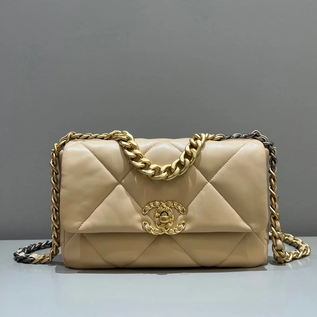 Chanel 19 Bag Small Beige