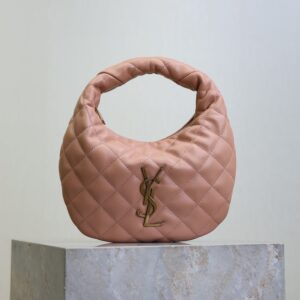 YSL 25S ICARINO 17 IN HORTENSIA QUILTED GOLD HARDWARE