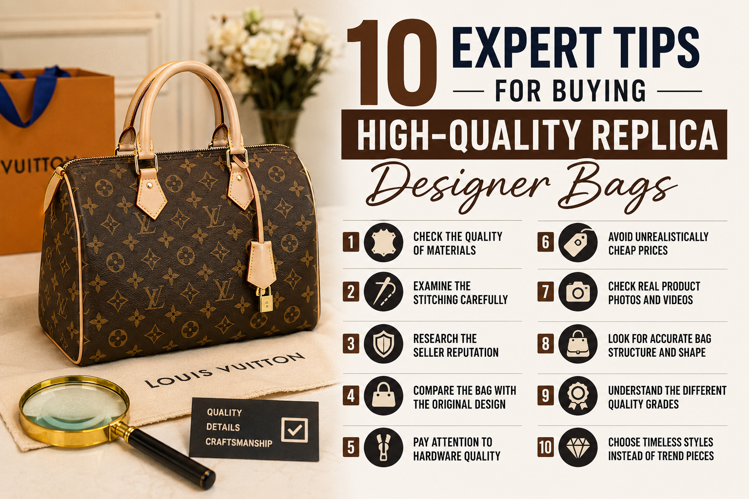 10 Expert Tips for Buying High-Quality Replica Designer Bags