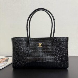 Chanel Tote Bag Crocodile Embossed Calfskin SS26 Collection