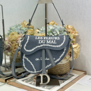Christian Dior Saddle Bag "Les Fleurs du Mal"
