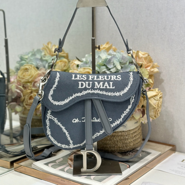 Christian Dior Saddle Bag "Les Fleurs du Mal"