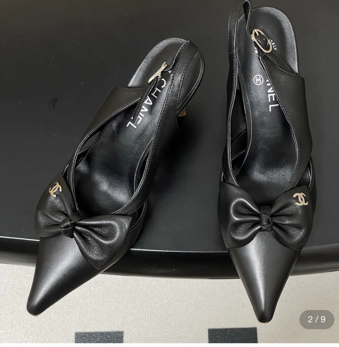 Chanel slingback pumps