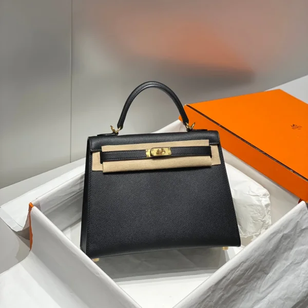 HN 25 Black Epsom Gold Hardware