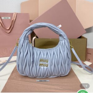 Miu Miu Wander Matelassé Nappa Hobo bag