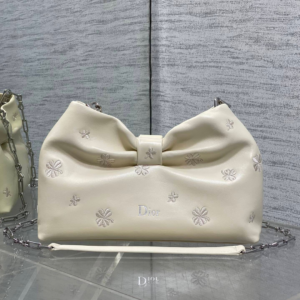 Dior Bow Bag Small Latte Lambskin