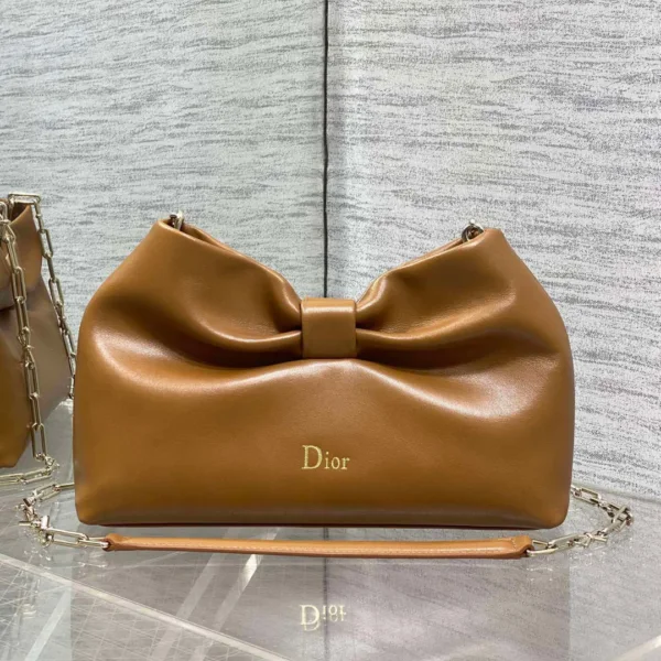 Dior Bow Bag Small Brown
