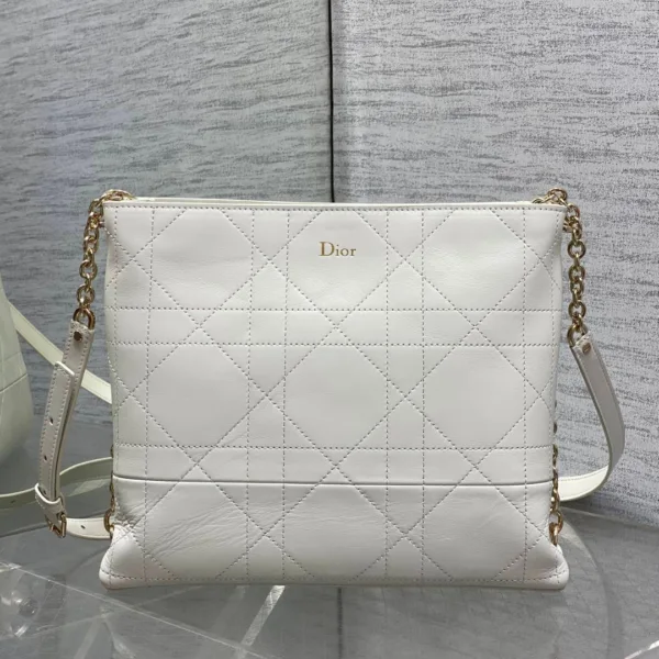 Dior Trianon Bag in White Gold Hardware