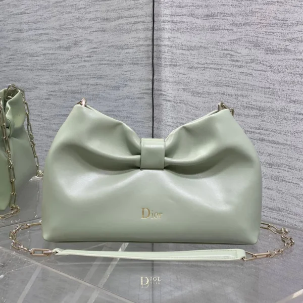 Dior Bow Bag Green Lambskin