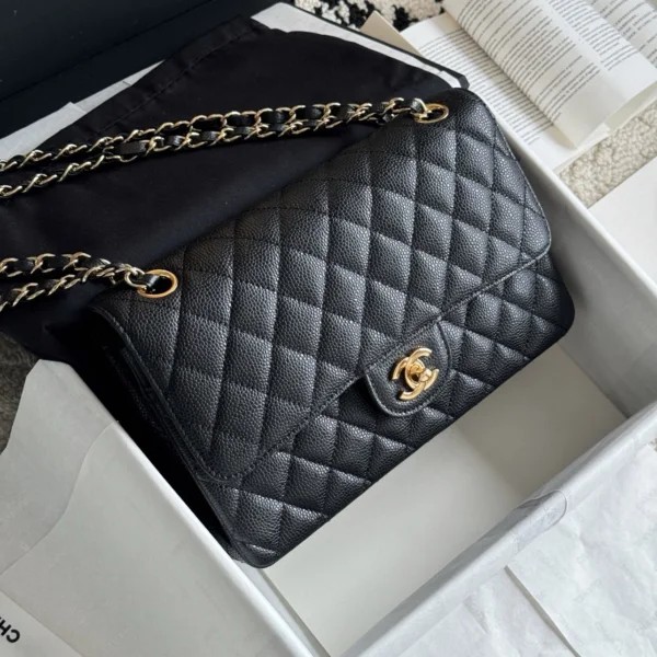 Chanel Classic Flap medium Black Gold Hardware