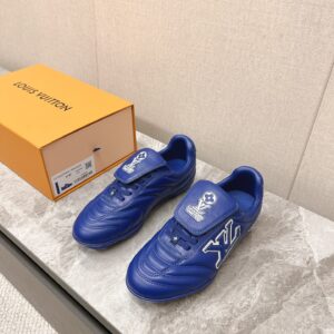 LV Women Blue Leather Sneakers