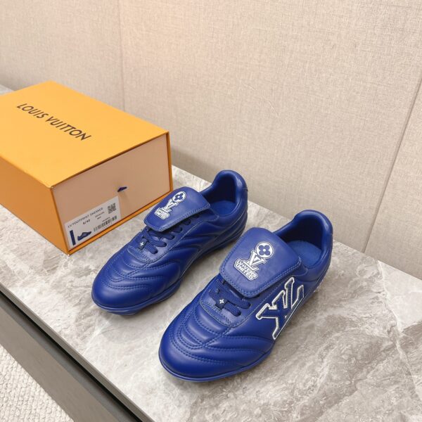 LV Women Blue Leather Sneakers