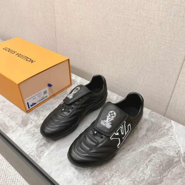 LV Women Black Leather Sneakers