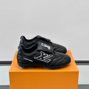 LV Men Black Leather Sneakers