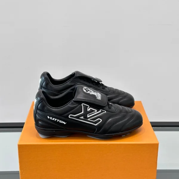 LV Men Black Leather Sneakers
